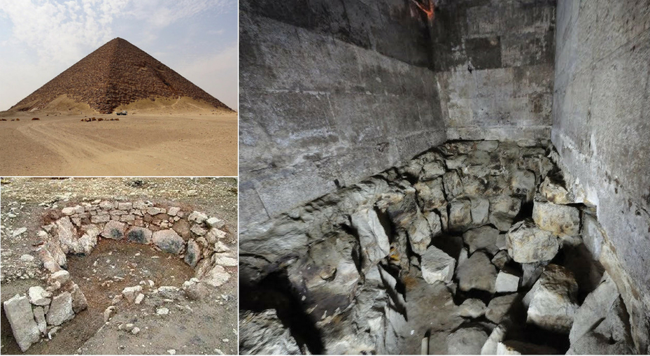Red Pyramid of Pharaoh Sneferu King Burial Chamber Sarcophagus Snefrou Ammonia Bats Coffin Fourth Dynasty